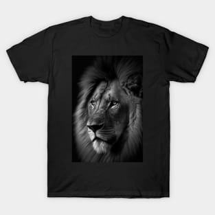 Lion Black and White T-Shirt